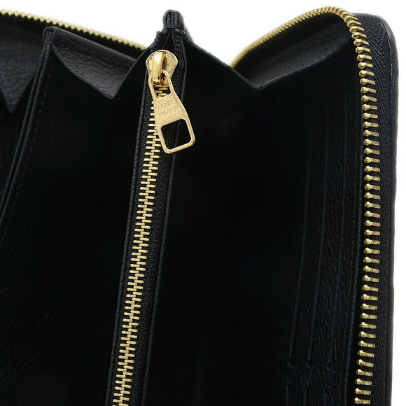 Louis Vuitton LV Crafty Empreinte Zippy Wallet Creme Noir Black - Picture 6 of 6